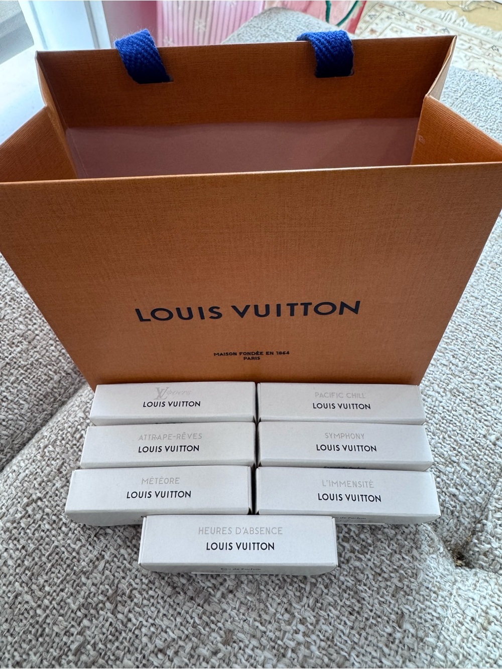 Louis Vuitton small bag with samples